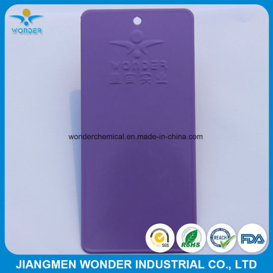 用于铁的抗紫外线高光泽纯聚酯紫色粉末涂料